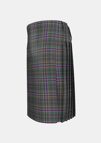 Traditional_Fagan_Tartan_kilt_left_image_with_pleated_design_and_adjustable_buckles_for_men