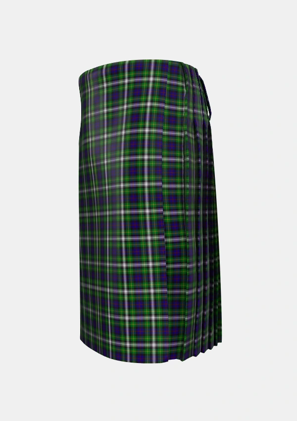 Traditional_Farquharson_Dress_Tartan_4839_kilt_left_image_with_pleated_design_and_adjustable_buckles_for_men