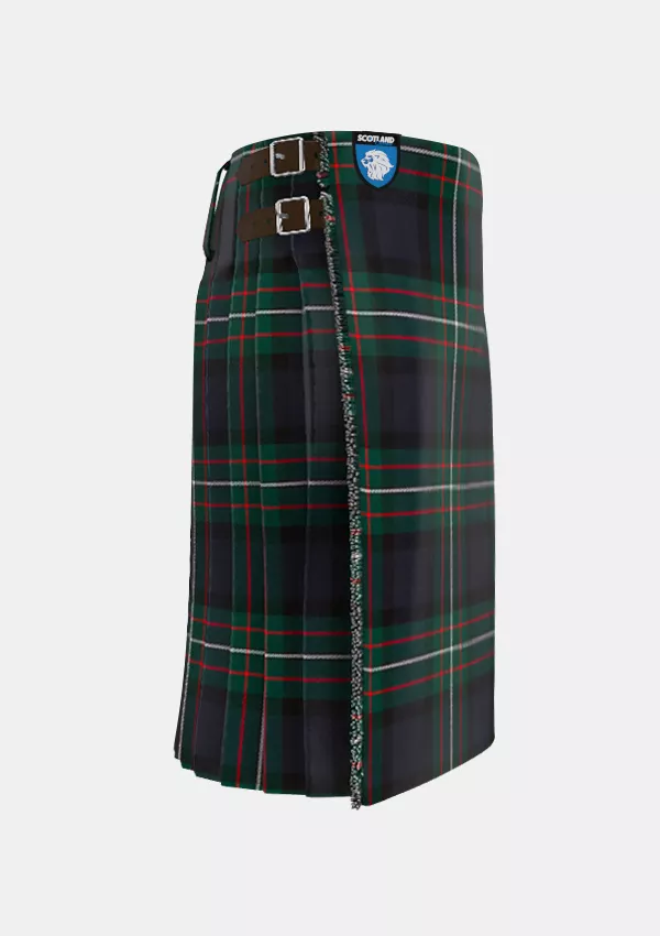 Traditional_Farquharson_Modern_Tartan_kilt_right_image_with_pleated_design_and_adjustable_buckles_for_men