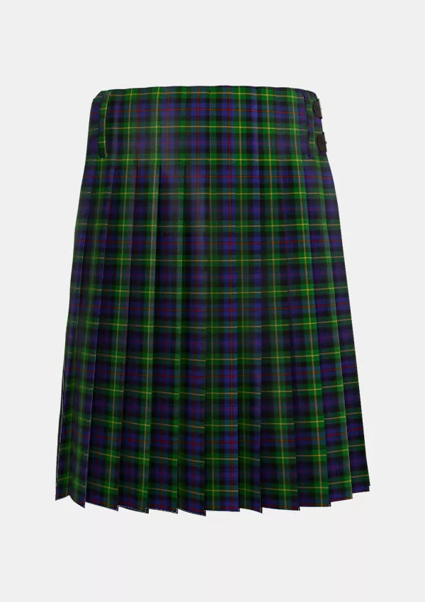 Traditional_Farquharson_Tartan_1352_kilt_back_image_with_pleated_design_and_adjustable_buckles_for_men