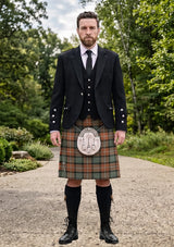 Traditional_Ferguson_Weathered_Tartan_Kilt_and_Argyle_Jacket_Kilt_Outfit_front_image