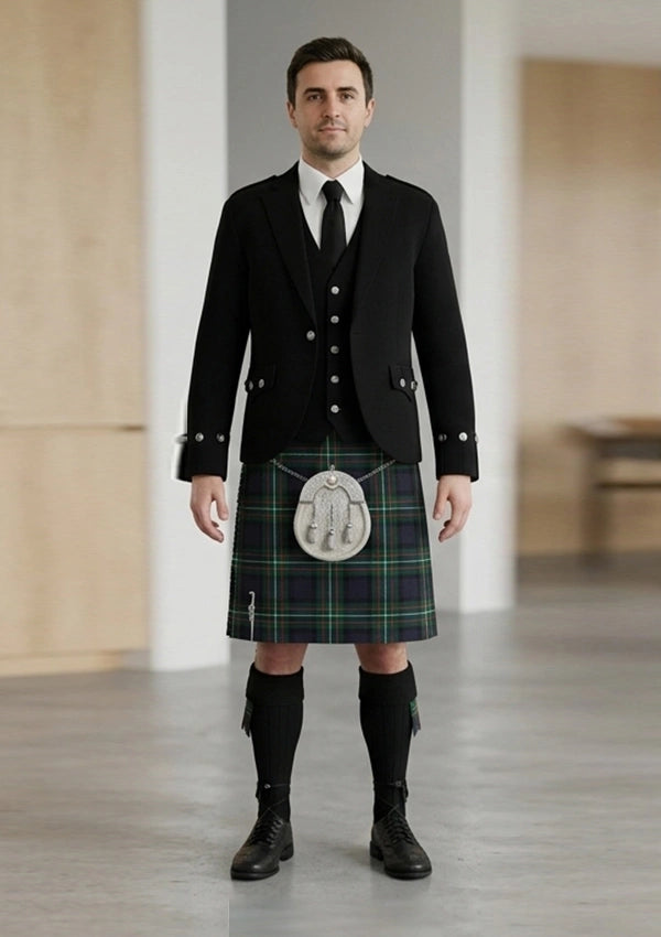 Traditional_Ferguson_tartan_Kilt_and_Argyle_Jacket_Kilt_Outfit_front_image