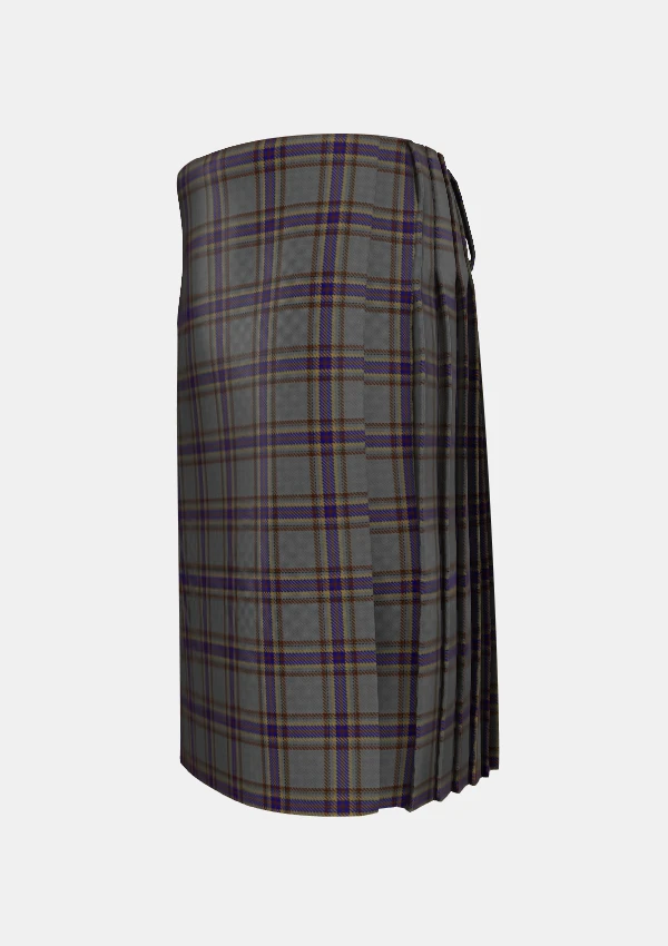 Traditional_Fermanagh_Tartan_kilt_3408_left_image_with_pleated_design_and_adjustable_buckles_for_men