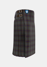 Traditional_Fermanagh_Tartan_kilt_3408_right_image_with_pleated_design_and_adjustable_buckles_for_men