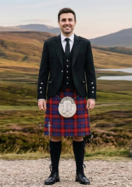 Traditional_Fife_tartan_2503_Kilt_and_Argyle_Jacket_Kilt_Outfit_front_image