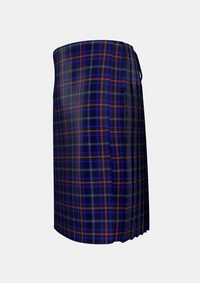 Traditional_Fitzgerald_Hunting_Tartan_1336_kilt_left_image_with_pleated_design_and_adjustable_buckles_for_men