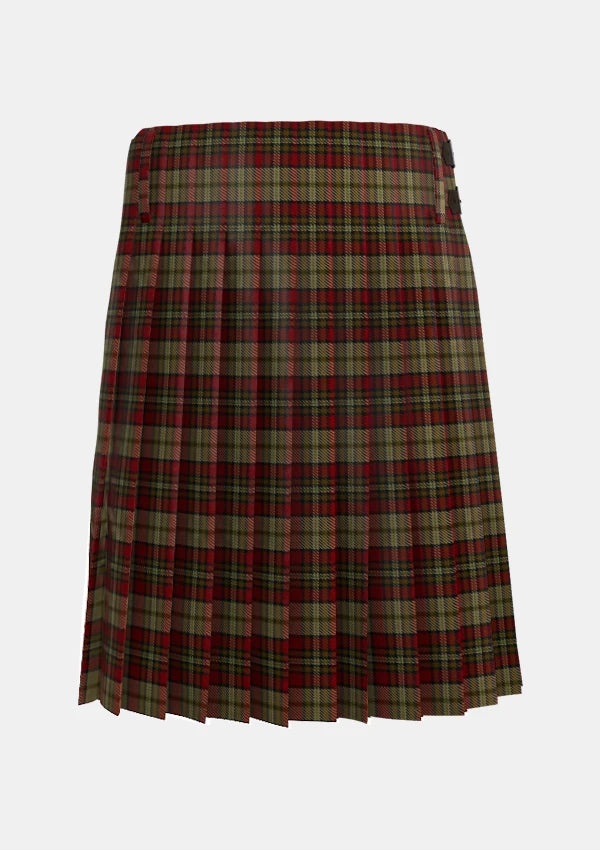 Traditional_Fitzsimmons_Red_Tartan_kilt_back_image_with_pleated_design_and_adjustable_buckles_for_men