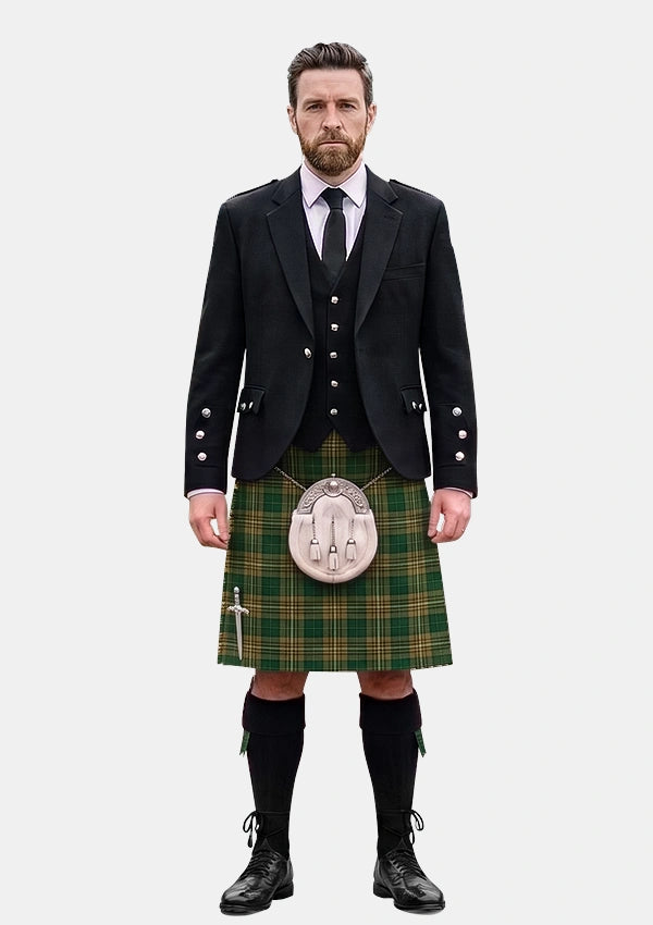 Traditional_Fitzsimmons_Tartan_7266_Kilt_and_Argyle_Jacket_Kilt_Outfits_front_image