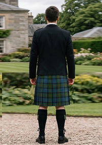 Traditional_Fletcher_tartan_272_Kilt_and_Argyle_Jacket_Kilt_Outfit_back_image