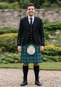 Traditional_Flower_of_Scotland_tartan_2059_Kilt_and_Argyle_Jacket_Kilt_Outfit_front_image