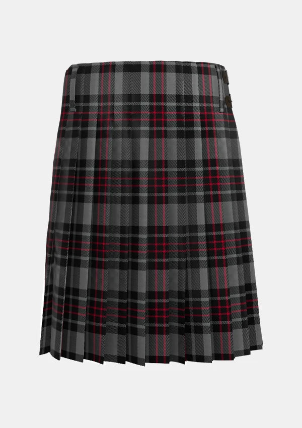 Traditional_Flynn_Tartan_kilt_4056_back_image_with_pleated_design_and_adjustable_buckles_for_men