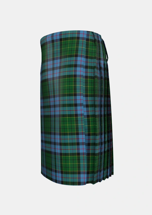 Traditional_Forsyth_2_Tartan_2085_kilt_left_image_with_pleated_design_and_adjustable_buckles_for_men