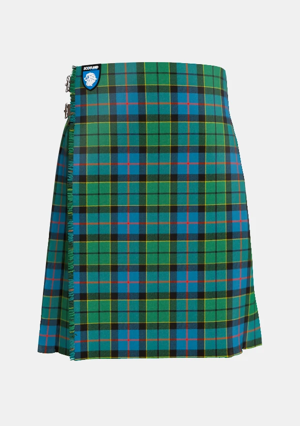 Traditional_Forsyth_tartan_front_image_with_pleated_design_and_adjustable_buckles_for_men