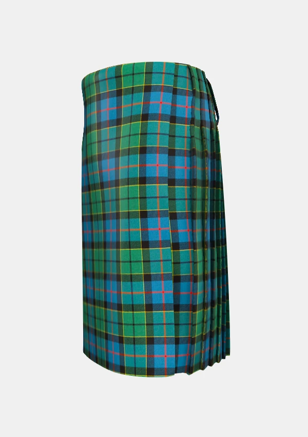 Traditional_Forsyth_tartan_left_image_with_pleated_design_and_adjustable_buckles_for_men