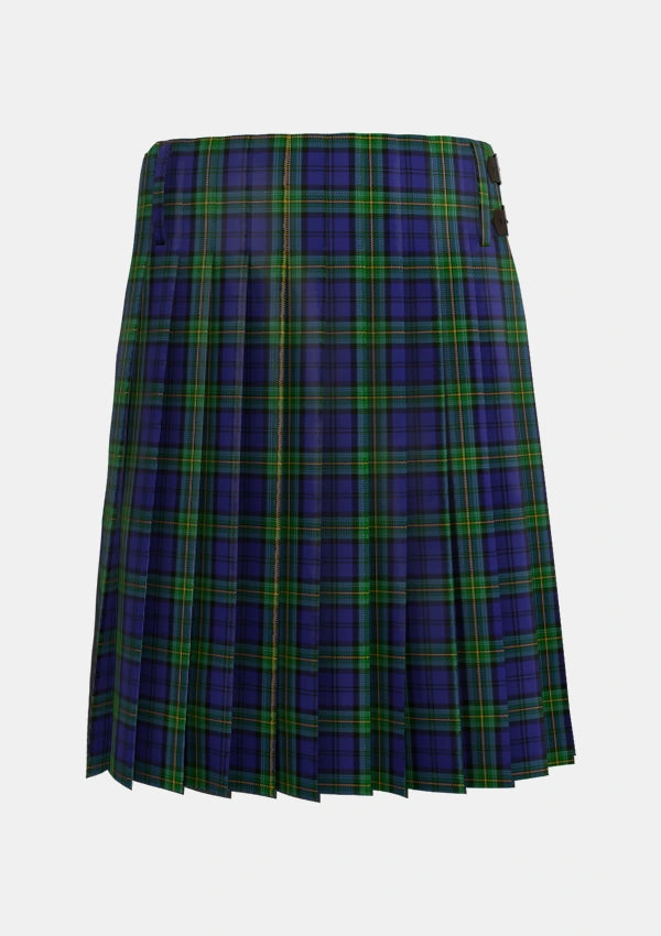 Traditional_Forth_Tartan_2602_kilt_back_image_with_pleated_design_and_adjustable_buckles_for_men