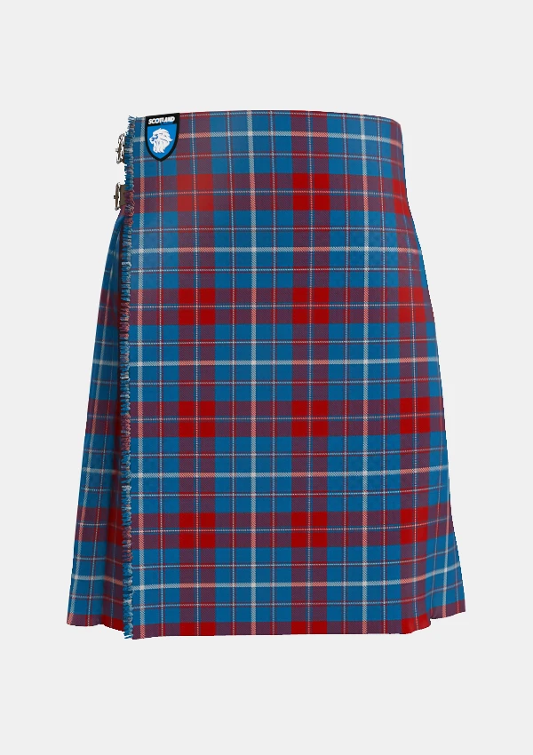 Traditional_Frame_Tartan_kilt_front_image_with_pleated_design_and_adjustable_buckles_for_men