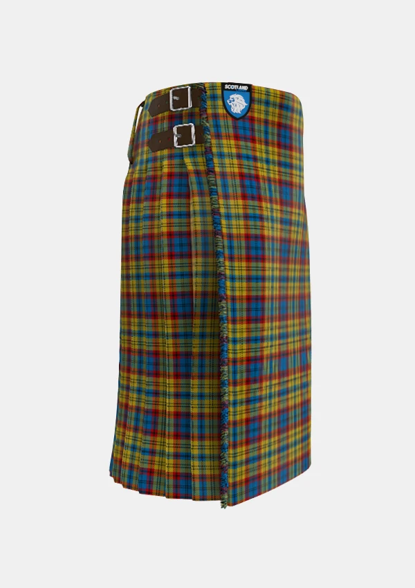 Traditional_Franklin_Tartan_kilt_right_image_with_pleated_design_and_adjustable_buckles_for_men