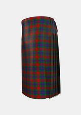 Traditional_Fraser_1800_Tartan_392_kilt_left_image_with_pleated_design_and_adjustable_buckles_for_men