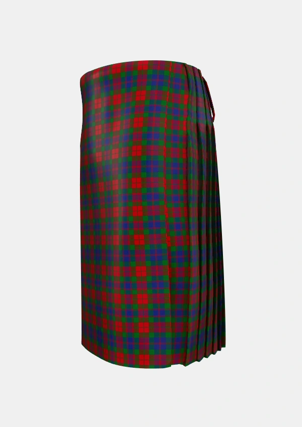 Traditional_Fraser_1800_Tartan_392_kilt_left_image_with_pleated_design_and_adjustable_buckles_for_men