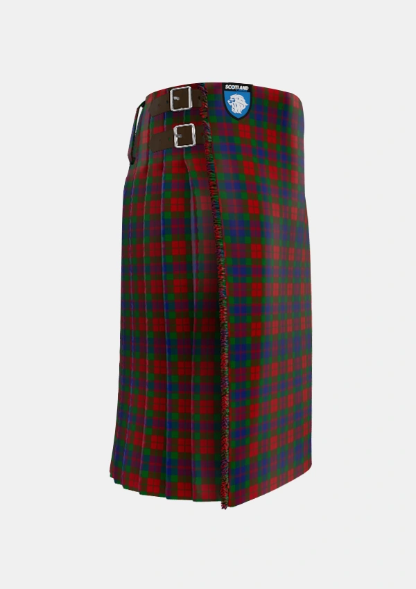Traditional_Fraser_1800_Tartan_392_kilt_right_image_with_pleated_design_and_adjustable_buckles_for_men