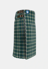 Traditional_Fraser_Arisaid_Tartan_615_kilt_right_image_with_pleated_design_and_adjustable_buckles_for_men