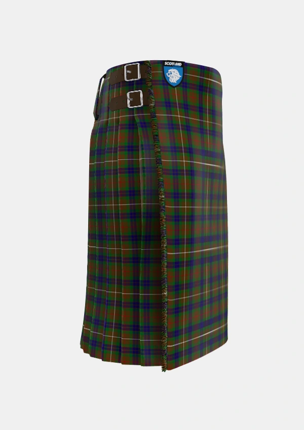 Traditional_Fraser_Hunting_1_Tartan_1659_kilt_right_image_with_pleated_design_and_adjustable_buckles_for_men