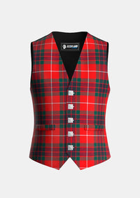 Traditional_Fraser_Red_Modern_Tartan_Waistcoat_front_image