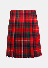 Traditional_Fraser_Red_Modern_Tartan_kilt_back_image_with_pleated_design_and_adjustable_buckles_for_men