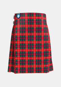 Traditional_Fraser_of_Lovat_tartan_front_image_with_pleated_design_and_adjustable_buckles_for_men