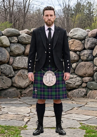 Traditional_Fred_Perry_Tartan_10902_Kilt_and_Argyle_Jacket_Kilt_Outfit_front_image