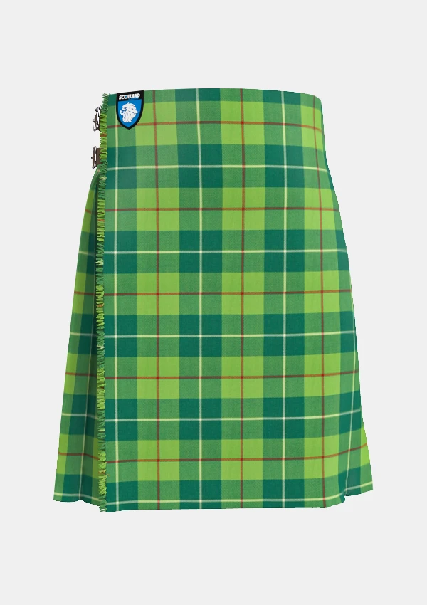 Traditional_Galloway_Hunting_tartan_front_image_with_pleated_design_and_adjustable_buckles_for_men