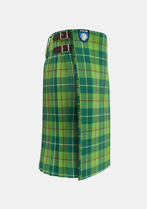 Traditional_Galloway_Hunting_tartan_right_image_with_pleated_design_and_adjustable_buckles_for_men