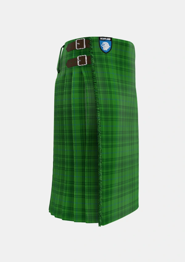 Traditional_Gates_Hunting_Tartan_6263_kilt_right_image_with_pleated_design_and_adjustable_buckles_for_men