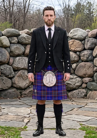 Traditional_Gemmell_of_Dumfries_Galloway_Tartan_Kilt_and_Argyle_Jacket_Kilt_Outfit_front_image