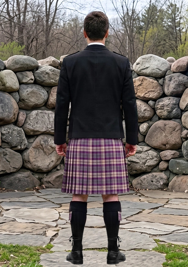 Traditional_Gigha_Lilac_Tartan_7582_Kilt_and_Argyle_Jacket_Kilt_Outfit_back_image