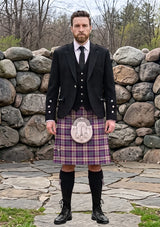 Traditional_Gigha_Lilac_Tartan_7582_Kilt_and_Argyle_Jacket_Kilt_Outfit_front_image