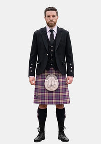 Traditional_Gigha_Lilac_Tartan_7582_Kilt_and_Argyle_Jacket_Kilt_Outfits_front_image
