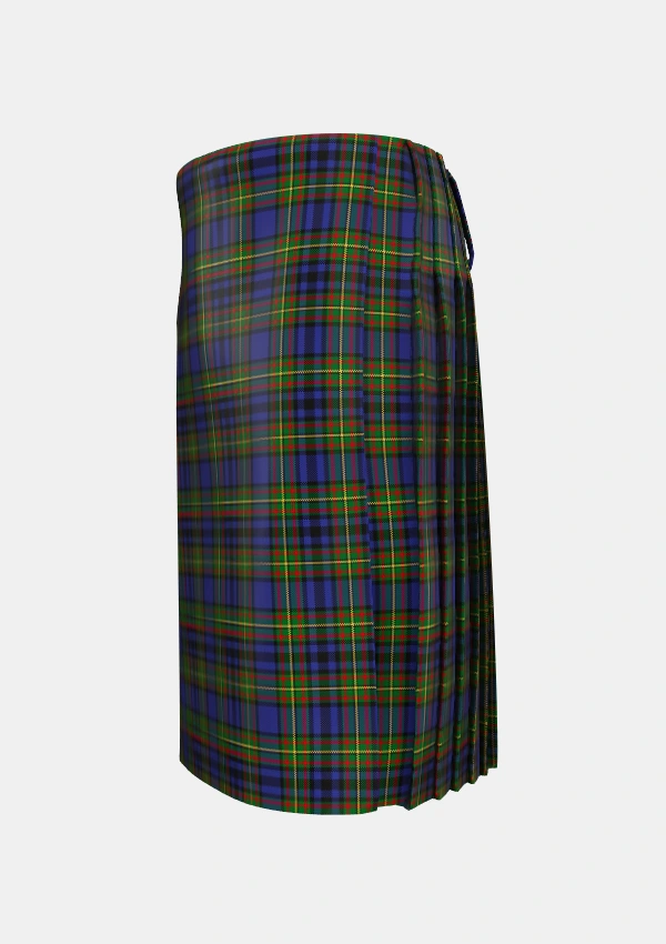 Traditional_Gillies_1_Tartan_324_kilt_left_image_with_pleated_design_and_adjustable_buckles_for_men