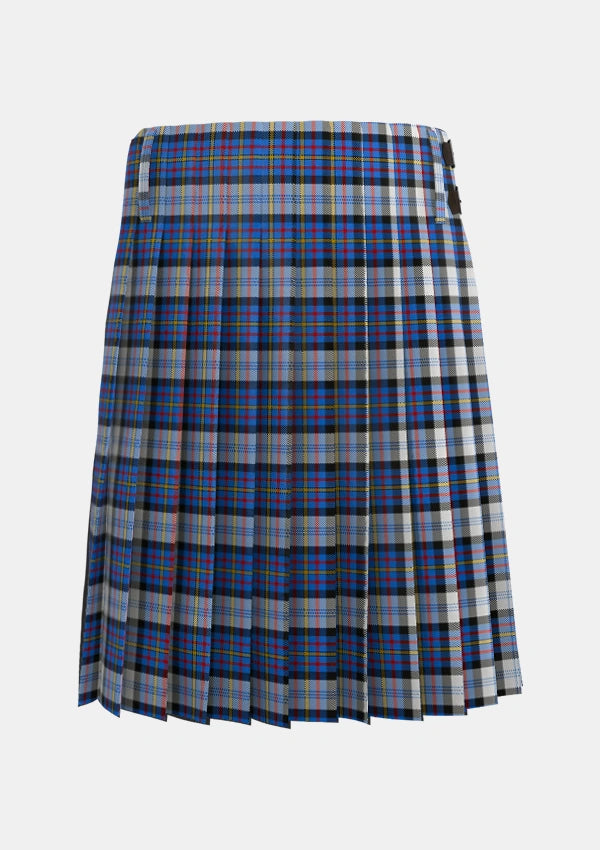 Traditional_Gillies_Dress_Blue_Tartan_637_kilt_back_image_with_pleated_design_and_adjustable_buckles_for_men