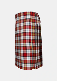 Traditional_Gillies_Red_Dress_Tartan_639_kilt_left_image_with_pleated_design_and_adjustable_buckles_for_men