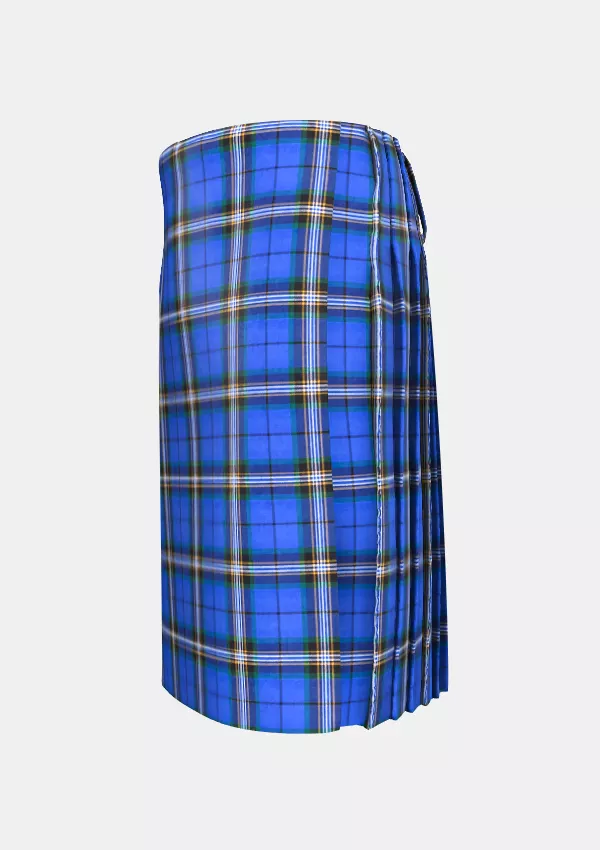 Traditional_Glasgow_University_Tartan_kilt_left_image_with_pleated_design_and_adjustable_buckles_for_men