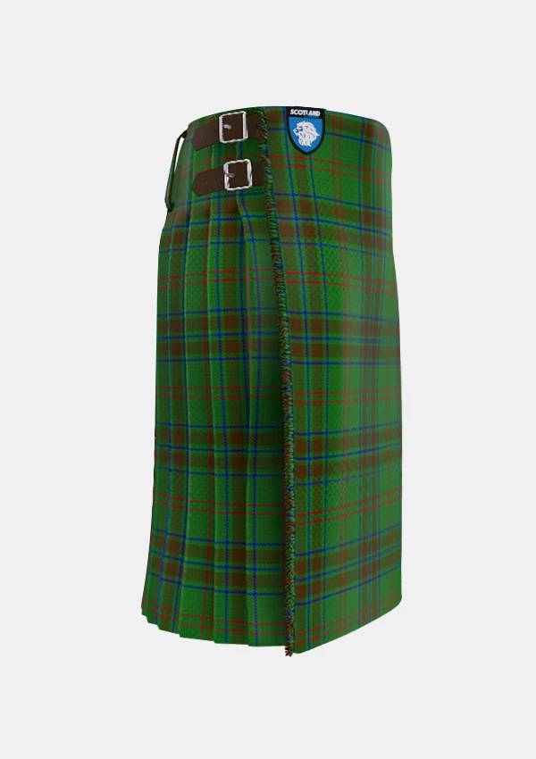 Traditional_Glenlivet_Tartan_kilt_right_image_with_pleated_design_and_adjustable_buckles_for_men