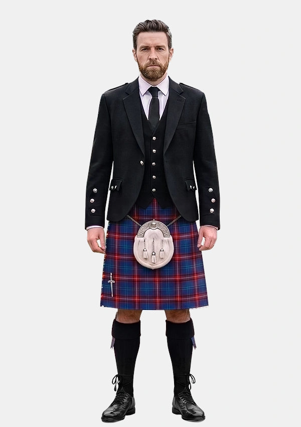 Traditional_Glenn_Tartan_5930_Kilt_and_Argyle_Jacket_Kilt_Outfits_front_image