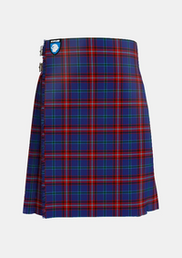 Traditional_Glenn_Tartan_kilt_5930_front_image_with_pleated_design_and_adjustable_buckles_for_men