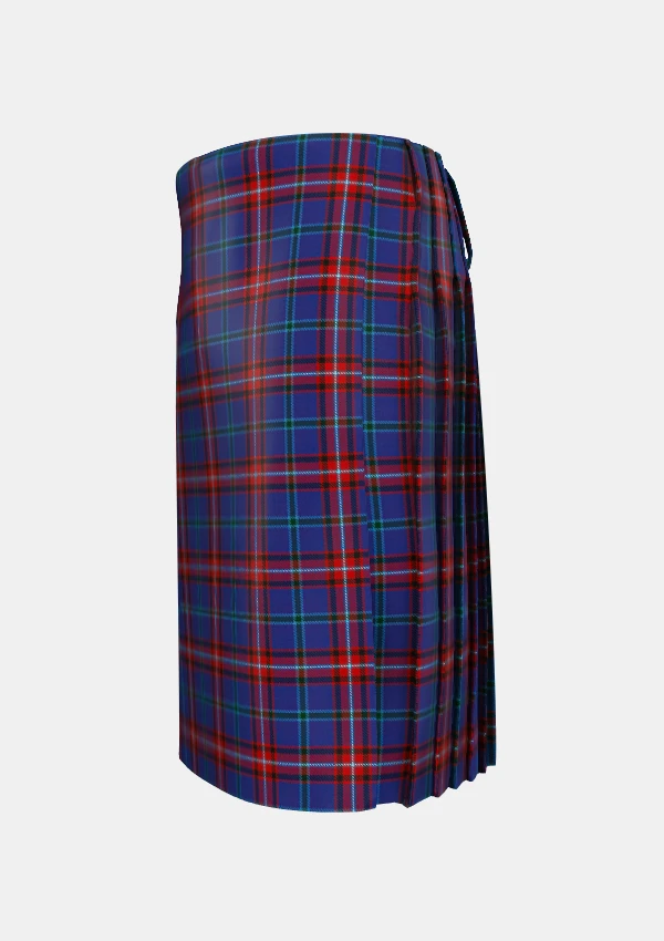 Traditional_Glenn_Tartan_kilt_5930_left_image_with_pleated_design_and_adjustable_buckles_for_men