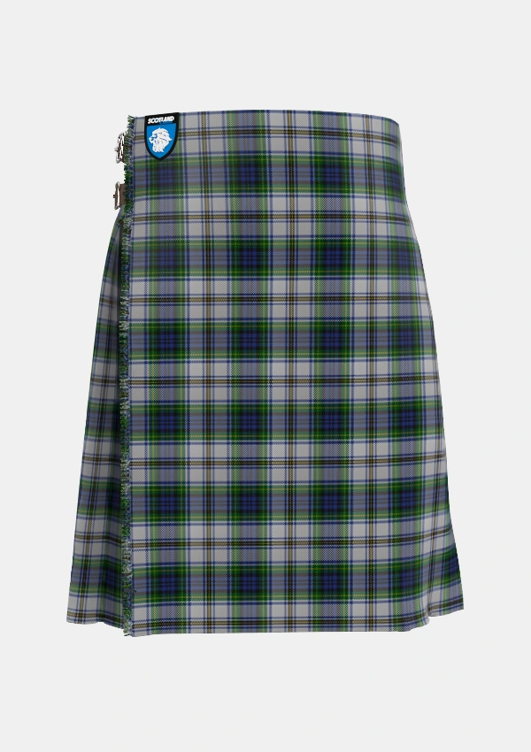 Traditional_Gordon_Dress_3_Tartan_315_kilt_front_image_with_pleated_design_and_adjustable_buckles_for_men