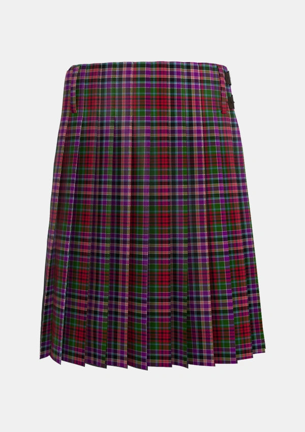 Traditional_Gordon_Red_Tartan_652_kilt_back_image_with_pleated_design_and_adjustable_buckles_for_men