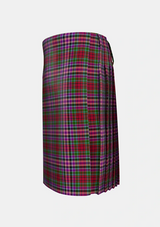 Traditional_Gordon_Red_Tartan_652_kilt_left_image_with_pleated_design_and_adjustable_buckles_for_men