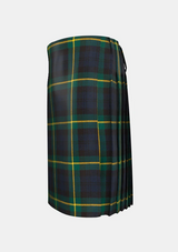 Traditional_Gordon_Tartan_kilt_left_image_with_pleated_design_and_adjustable_buckles_for_men