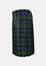 Traditional_Gow_Hunting_2_Tartan_1893_kilt_left_image_with_pleated_design_and_adjustable_buckles_for_men